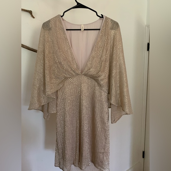 Kensley Metallic Cape Mini dress from Vici Dolls - Picture 4 of 5